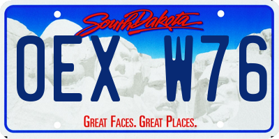 SD license plate 0EXW76