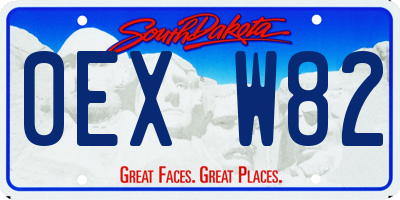 SD license plate 0EXW82