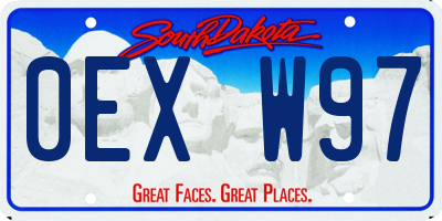 SD license plate 0EXW97