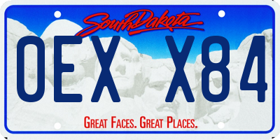 SD license plate 0EXX84