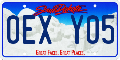 SD license plate 0EXY05