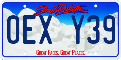SD license plate 0EXY39