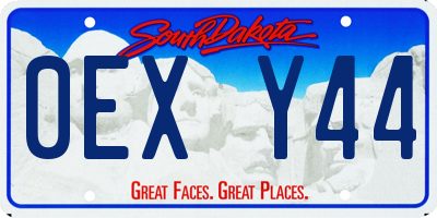 SD license plate 0EXY44