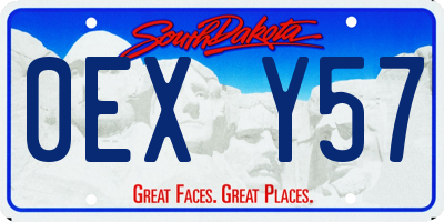 SD license plate 0EXY57