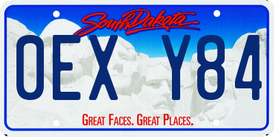 SD license plate 0EXY84