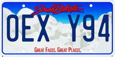 SD license plate 0EXY94