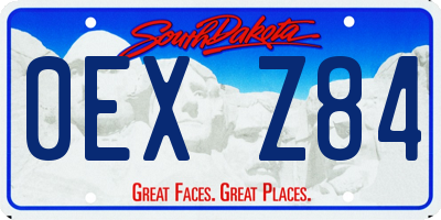 SD license plate 0EXZ84
