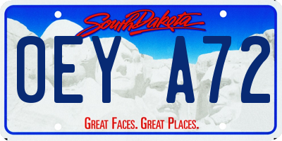 SD license plate 0EYA72