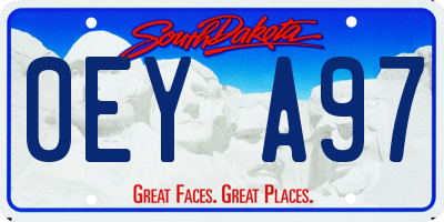 SD license plate 0EYA97