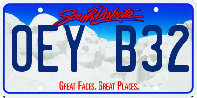 SD license plate 0EYB32