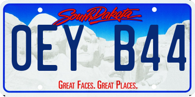 SD license plate 0EYB44
