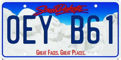 SD license plate 0EYB61