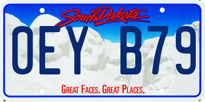 SD license plate 0EYB79