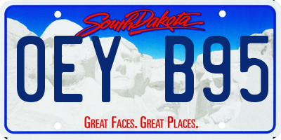 SD license plate 0EYB95