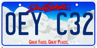 SD license plate 0EYC32