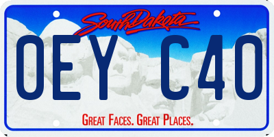 SD license plate 0EYC40