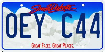 SD license plate 0EYC44