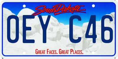 SD license plate 0EYC46