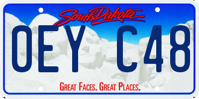 SD license plate 0EYC48