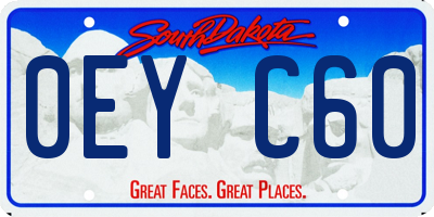 SD license plate 0EYC60