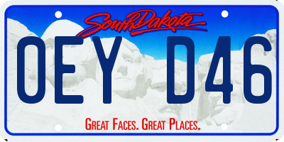 SD license plate 0EYD46