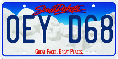 SD license plate 0EYD68
