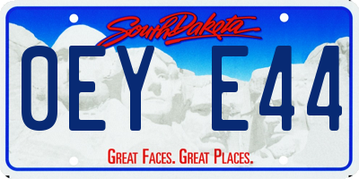 SD license plate 0EYE44