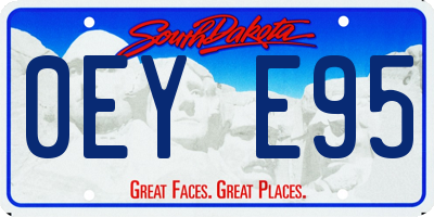SD license plate 0EYE95