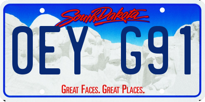 SD license plate 0EYG91
