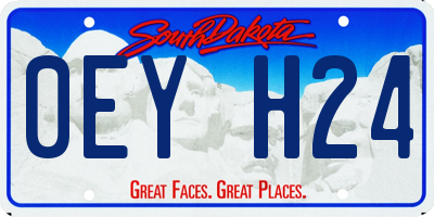 SD license plate 0EYH24