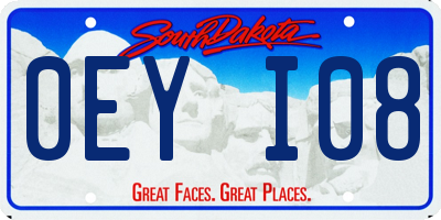 SD license plate 0EYI08