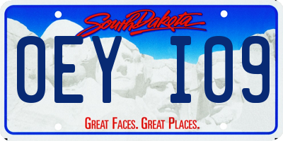SD license plate 0EYI09