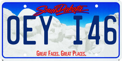 SD license plate 0EYI46