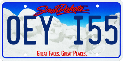SD license plate 0EYI55