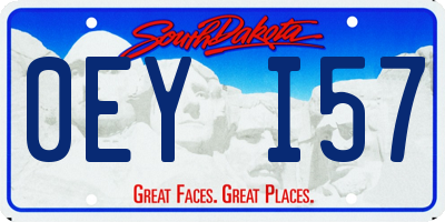 SD license plate 0EYI57