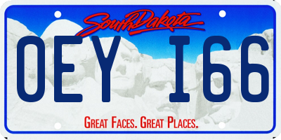 SD license plate 0EYI66