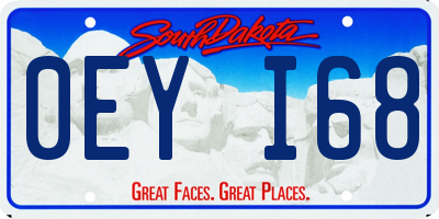 SD license plate 0EYI68