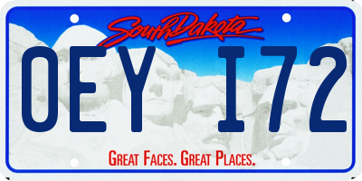 SD license plate 0EYI72