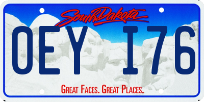 SD license plate 0EYI76