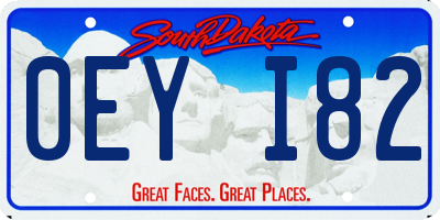 SD license plate 0EYI82