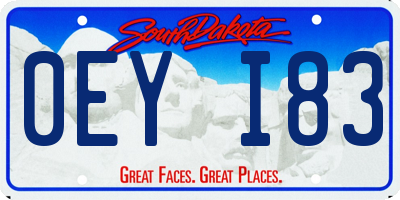 SD license plate 0EYI83