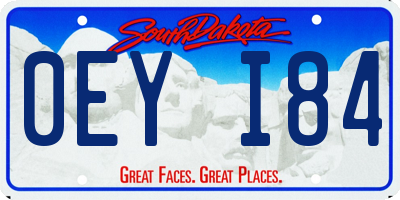 SD license plate 0EYI84