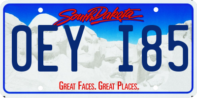 SD license plate 0EYI85
