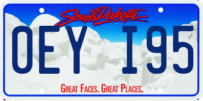 SD license plate 0EYI95