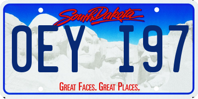 SD license plate 0EYI97