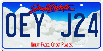 SD license plate 0EYJ24