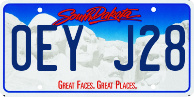 SD license plate 0EYJ28