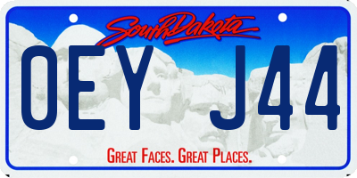 SD license plate 0EYJ44