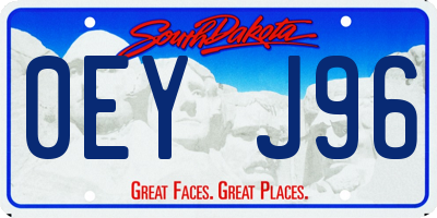 SD license plate 0EYJ96