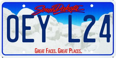 SD license plate 0EYL24